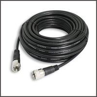 Coax Cable Connector - Coaxial Cable Connector - Antenna Cable - RG8X Coax Connector - Coaxial Cable 50 Ft - RG8X Coaxial Cable - UHF Antenna Cable - Male To Male Cable - 15.2 M - STEREN 205-750