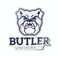 Nudge Printing Collegiate Car Decal Sticker (Butler University Bulldogs)