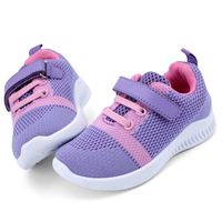 nerteo Toddler Girl Shoes Kids Sneakers Athletic Walking Tennis Running Shoes Light Purple/Pink 5 M US Toddler