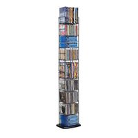 Atlantic Adjustable Wire Media Rack - Heavy Gauge Steel, Holds 153CDs 05 72 DVDs, 8 Adjustable Shelves PN78205091 (Brand Edition)