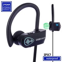 CASEHAVEN Bluetooth Headphones, Wireless Sports Earphones Headset W/Mic IPX7 Waterproof HD Stereo Sweatproof Earbuds for Gym Running Workout Noise Cancelling Headsets with SIRI for iPhone & Android