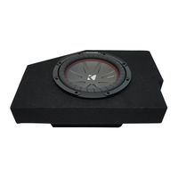 Compatible with 2002-2015 Dodge Ram Quad/Crew Truck Kicker CompR CWR10 Single 10" Sub Box Enclosure - Final 2 Ohm