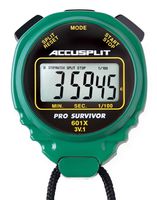 ACCUSPLIT Pro Survivor - A601X Stopwatch, Clock, Extra Large Display (Green)