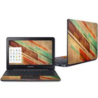 Mightyskins Skin Compatible with Samsung Chromebook 3 11.6" - Abstract Wood | Protective, Durable, and Unique Vinyl Decal Wrap Cover | Easy to Apply, Remove, and Change Styles | Made in The USA