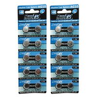 20 pcs AG10 GP189 SR54 LR1130 L1131 1.5V Alkaline Button Cell Battery HyperPS