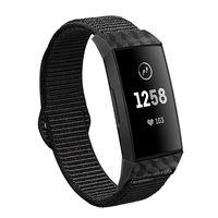 VEAQEE Nylon Bands Compatible with Charge 3 & 3 SE Women Man Soft Nylon Band Breathable Quick Release Sport Replacement Accessories Wristband, 5.3''- 8.7''