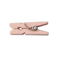 LWR CRAFTS Wooden Mini Clothespins 100 Per Pack 1" 2.5cm (Light Pink)