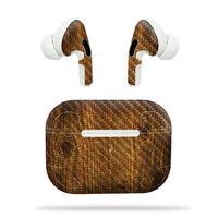 MightySkins Carbon Fiber Skin for Apple Airpods Pro - Black Diamond Plate | Textured Carbon Fiber Finish | Easy to Apply, Remove, and Change Styles | Made in The USA