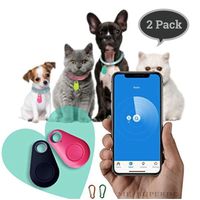 Wireless Key Finder | Spy GPS Tracker Smart Finder Bluetooth Locator Wireless Anti Lost Alarm Sensor for Key Wallet Car Kids Pets Dog Cat Child Bag Phone Located Selfie Shutter - 2 Pack