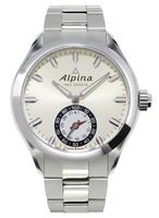 Alpina Men's AL-285S5AQ6B Horological Smart Analog Display Swiss Quartz Silver Watch
