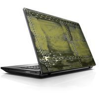 15 15.6 inch Laptop Notebook Skin Vinyl Sticker Cover Decal Fits 13.3" 14" 15.6" 16" HP Lenovo Apple Mac Dell Compaq Asus Acer Green Rivets Metal Airplane Panel WW2
