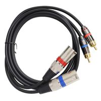 BEKER 5Feet/1.5Meters Dual RCA to XLR Male Cable HiFi RCA to XLR Audio Cable 2 XLR to 2 RCA/Phono Plug XLR Dual Male Patch Cable HiFi Stereo Audio Connection Microphone Cable