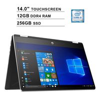 HP 2020 Newest Pavilion x360 14" HD WLED 2-in-1 Touchscreen Laptop (8th Gen Intel Core i3-8145U up to 3.9GHz, 12GB DDR4 RAM, 256GB SSD, WiFi, Bluetooth, HDMI, Windows 10 Home) (Silver)