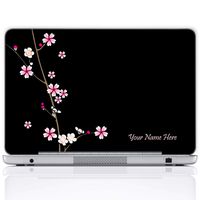 Meffort Inc Personalized Laptop Notebook Notebook Skin Sticker Cover Art Decal, Customize Your Name (13 Inch, Plum Blossoms)