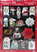 KIRKLAND SIGNATURE Handmade Holiday Gift Tags, 60 Count, Multi-Color