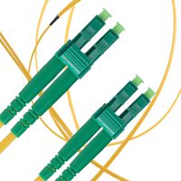 LC/APC to LC/APC Fiber Patch Cable Singlemode Duplex - 1m (3.28ft) - 9/125 OS1 - Beyondtech PureOptics Series