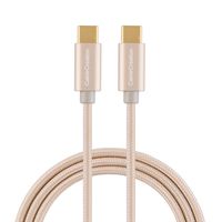 CableCreation USB C to USB C Cable 10ft, USBC to USBC Braided Data Charging Cable(3A), Compatible with MacBook (Pro), Galaxy S10/S9/S9+, Pixel 3XL, OnePlus 6T, Nexus 5X/ 6P, etc (Gold)