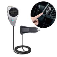 Gakaki Car Bluetooth FM Transmitter Wireless In-Car FM Adapter Car Kit with USB Car Charger for iPhone, Samsung Android Smartphone