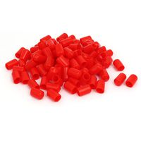 uxcell 8.5mm Inner Dia Rubber Insulated End Cap Screw Thread Protector Cover Red 100pcs