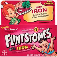 Flintstones Chewable Multivitamins with Iron, 60 Count