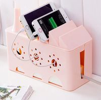 Storage Box,IEason Clearance Sale! Home Power Plug Socket Anti-Dust Storage Box Cable Wire Cord Organizer Case Box (Pink)