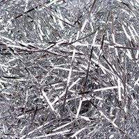 Metallic Cello Shred Gift Basket Filler - 1/4 Pound (4oz) Shredded Gift Basket Filling and Packaging by Emerald Craft & Hobby (Silver)
