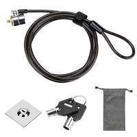 Laptop Cable Lock Hardware Security Cable Lock Anti Theft Compatible for Laptops, iMac & Other Devices with Lock Slot- New Smaller & Stronger Pivoting Lock Head