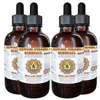 SLEEPALL - HawaiiPharm's Fast Acting Liquid Sleep Aid Natural Premium Herbal Extract Sleep Support Much More Powerful Than a Capsules or Tablets 4x4 oz