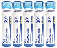 Boiron Homeopathic Medicine Kali Phosphoricum, 30C Pellets, 80-Count Tubes (Pack of 5)