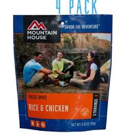 Mountain House Rice & Chicken Single Serve (4-Pack)