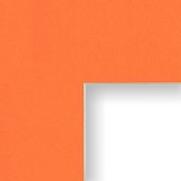 Craig Frames B152 24x24-Inch Mat, Single Opening for 20x20-Inch Image, Tangerine with Cream Core