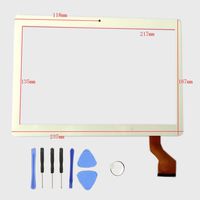 White EUTOPING R New Touch Screen Panel digitizer Replacement for 10.1 inch YELLYOUTH YY-107H with SlyPry Opening Tool kit