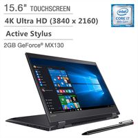 2019 Lenovo Flex 5 15 2-in-1 15.6" Touchscreen 4K Ultra HD Laptop Computer, 8th Gen Quad-Core i7-8550U up to 4.0GHz, 16GB DDR4, 1TB SSD + 1TB PCIE SSD, GeForce MX130 2GB, Active Stylus, Windows 10