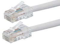 Buhbo 2 ft Cat5E UTP Ethernet Network Non Booted Cable, White