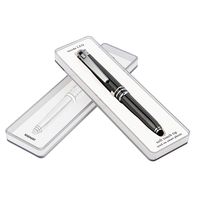 RISEMART 3-in-1 Functional Stylus, LED Flashlight, Ballpoint Pen, Stylus Pen for Touchscreen Devices, Multi-Function Capacitive Pen with White LED Flashlight, 1.0mm Black Ink