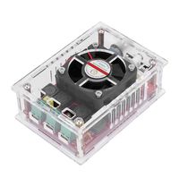 Zerone Audio Amplifier Board, TDA7498 Digital Power Amplifier Board Built-in Fan, 2×100W Immersion Class D DC 9-34V Amplify DIY Circuit Module with Protective Shell