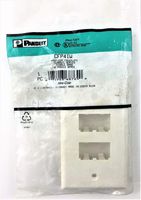 Panduit CFP4IW 1-Gang 4-Port Faceplate, Off White