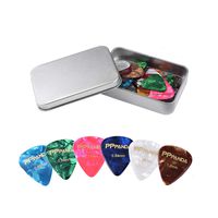 Guitar Picks 48pcs,PPpanda Guitar Plectrums For Your Electric, Acoustic, or Bass Guitar Thin, Medium, Heavy 0.46 0.58 0.71 0.84 0.96 1.2mm