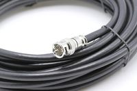BNC/PL-259 Male Jumper - RG-8x Coaxial Cable 20 ft Ham or CB Radio Antenna Coax Mini-8 Cable Antenna RF Coax PL259 / BNC Male Connectors