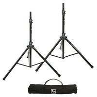 Electro Voice TSP 1 Aluminum Tripod Speaker Stand Pair With Carry Bag