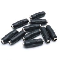 Hxchen DC Female to Female Power Jack Connector Adapter 2.5x5.5 mm for CCTV Camera - (10 Pcs)