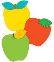Carson Dellosa - Apples Colorful Cut-Outs, Fall Classroom Décor, 36 Pieces, Assorted Designs