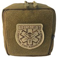 MOLLE IFAK EMT First Aid Medical Pouch with"Rub Some Dirt On It" (Coyote)