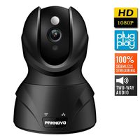 PANNOVO 1080P Wireless Wifi Security Camera-Home IP Video Monitoring Surveillance Camera System with Night Vision Pan/Tilt,Cloud Storage Service