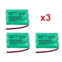 3 Fenzer Rechargeable Cordless Phone Batteries for Sanik 3SN-AAA60H-S-J1 Cordless Telephone Battery Replacement Packs