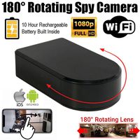 SecureGuard 180 Degree Battery Powered WiFi Black Box Spy Camera (1080P, 10 Hour Battery)