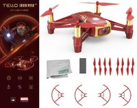 Ryze Tello Iron Man Edition Quadcopter Drone with HD Camera and VR - Powered by DJI Technology and Intel Processor Starters Bundle