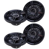 Crunch 300 Watts 6.5-Inch 3-Way 4 Ohms CS Speakers, Black (2 Pack) | CS-653