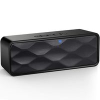 UDISON Portable Bluetooth Speaker 4.2 with Enhanced Bass and Stereo Sound, Outdoor Wireless Bluetooth Speakers with Built-in Mic, Handsfree Calling, 12 Hour Playtime, IP65 Waterproof, Aux/TF/USB