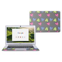 MightySkins Skin Compatible with Acer Chromebook 14" CB3-431 - Girly | Protective, Durable, and Unique Vinyl Decal wrap Cover | Easy to Apply, Remove, and Change Styles | Made in The USA